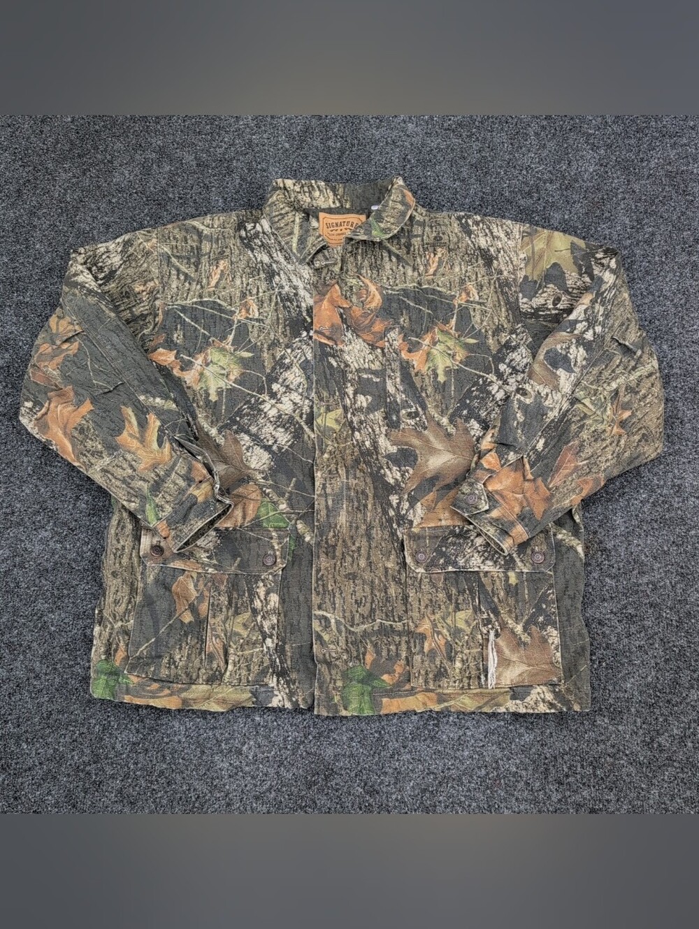 Vtg Levis Jacket Mens Extra Large Mossy Oak Camo Insulated Quilted Hunting Work